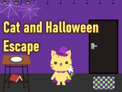 Mchezo Cat and Halloween Escape