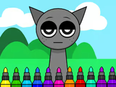 Mchezo Coloring Book: Sprunki Incredibox Gray