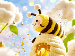 Mchezo Find The Differences: Little Bee's Adventure