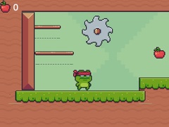 Mchezo Green Ninja Collects Apples