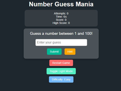 Mchezo Number Guess Mania