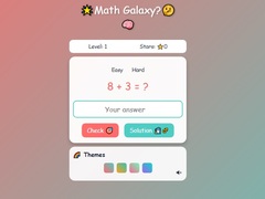 Mchezo Math Galaxy