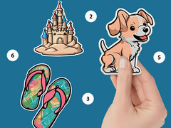 Mchezo Sticker Book Puzzle Color By Number
