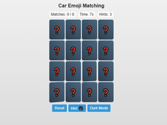 Mchezo Car Emoji Matching