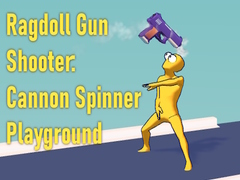 Mchezo Ragdoll Gun Shooter: Cannon Spinner Playground