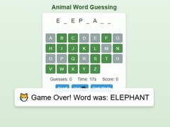 Mchezo Animal Word Guessing Game