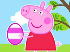 Mchezo Jigsaw Puzzle: Peppa Pig Easter Eggs