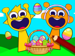 Mchezo Coloring Book: Sprunki Incredibox Easter