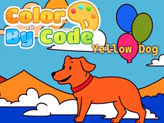 Mchezo Color By Code: Yellow Dog