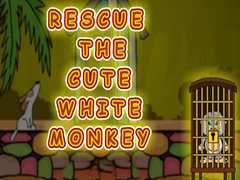 Mchezo Rescue the Cute White Monkey