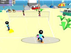 Mchezo Stickman Beach Volleyball