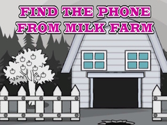 Mchezo Find The Phone From Milk Farm