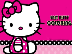 Mchezo Easy Coloring Kitty