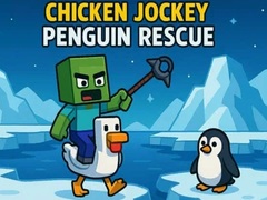 Mchezo Chicken Jockey: Penguin Rescue