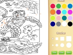 Mchezo Sea Animal Coloring Book