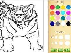 Mchezo Tiger Coloring Book