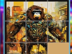 Mchezo Gorilla Sliding Puzzles