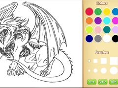 Mchezo Dragon Chimera Coloring Book