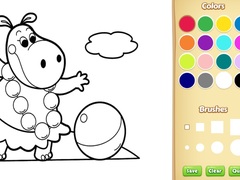 Mchezo Baby Farm Animals Coloring Book for Kids