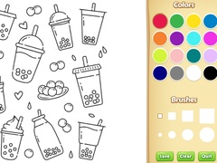 Mchezo Cute Boba Coloring Book for Kids