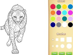 Mchezo Wild Animals Coloring Book