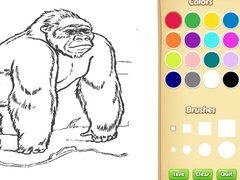 Mchezo Zoo Animals Coloring Book for Kids