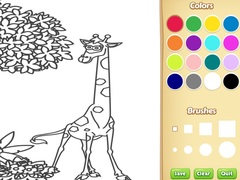 Mchezo Jungle Animals Coloring Book for Kids