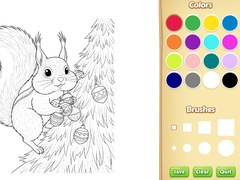 Mchezo Christmas Animal Coloring Book for Kids