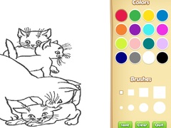 Mchezo Cats Coloring Book For Kids