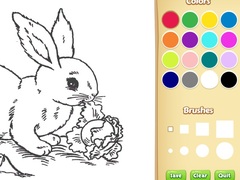 Mchezo Bunny Coloring Book For Kids