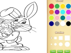 Mchezo Easter Bunny Coloring Book for Kids