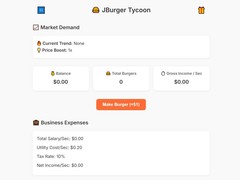 Mchezo Jburger Tycoon