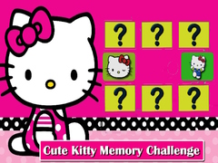 Mchezo Cute Kitty Memory Challenge