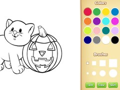 Mchezo Halloween Coloring Book