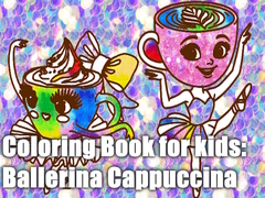 Mchezo Coloring Book for kids: Ballerina Cappuccina 
