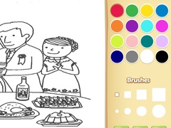 Mchezo Wedding Coloring Book for Kids