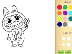 Mchezo Labubu Doll Coloring Book for Kids