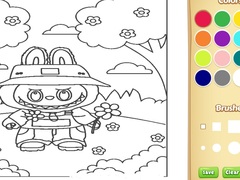 Mchezo Cute Labubu Coloring Book for Kids