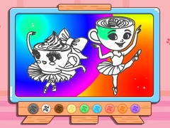 Mchezo Coloring Book: Ballerina Cappuccin