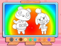 Mchezo Coloring Book: Animal Crossing