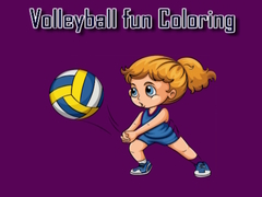 Mchezo Volleyball Fun Coloring