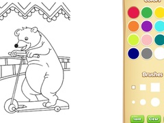 Mchezo Circus Animals Coloring Book