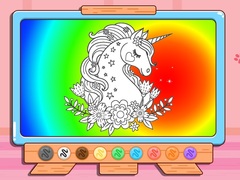 Mchezo Coloring Book: Glitter Unicorn
