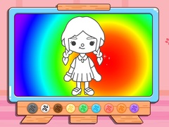 Mchezo Coloring Book: Toca Boca Girl