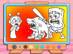Mchezo Coloring Book: Sprunki VS Tung Tung Sahur