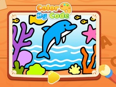 Mchezo Color By Code: Dolphin