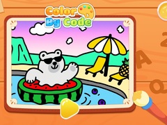 Mchezo Color By Code: Polar Bear