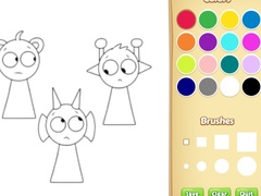 Mchezo Sprunki Coloring Pages