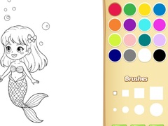 Mchezo Mermaid Coloring Book For Kids