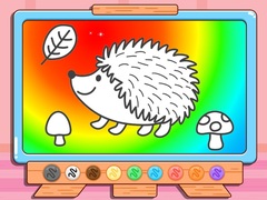 Mchezo Coloring Book: Hedgehog